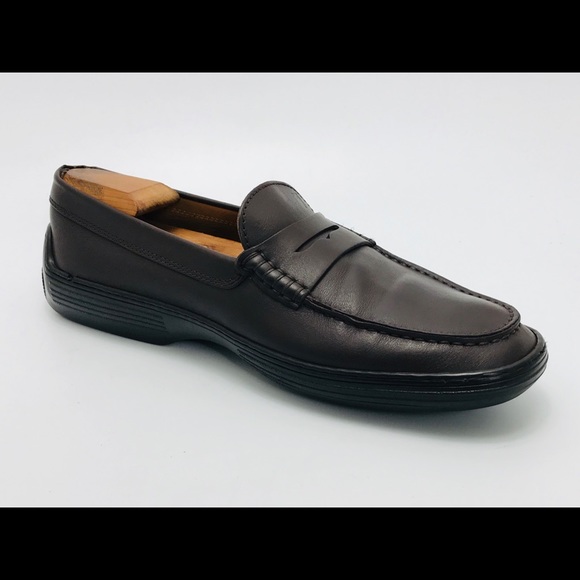 Tods Peter Penny Loafer Moc Leather Slip On Shoes - Picture 2 of 8